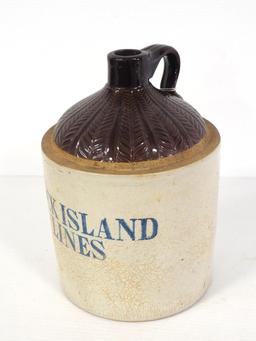 Rock Island Lines crock