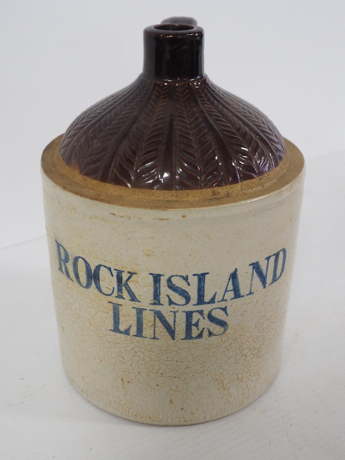 Rock Island Lines crock