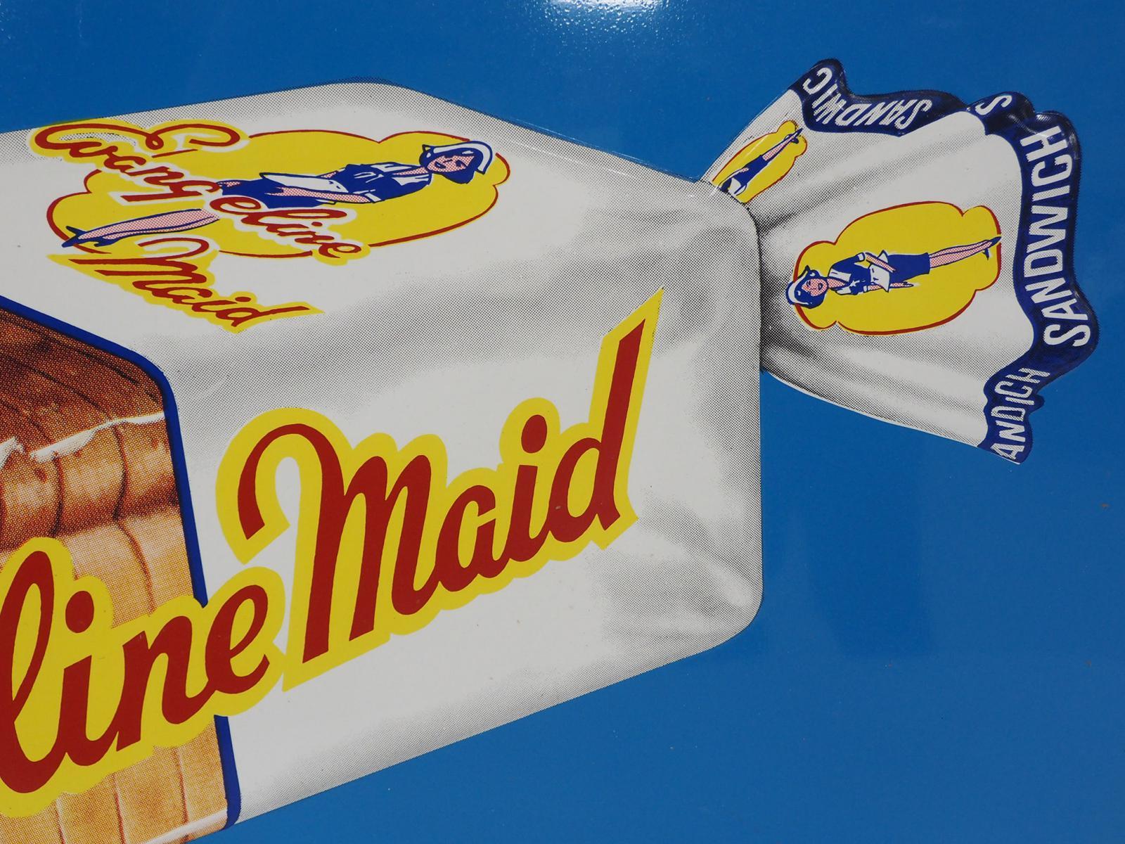 Evangeline Maid Bread sign