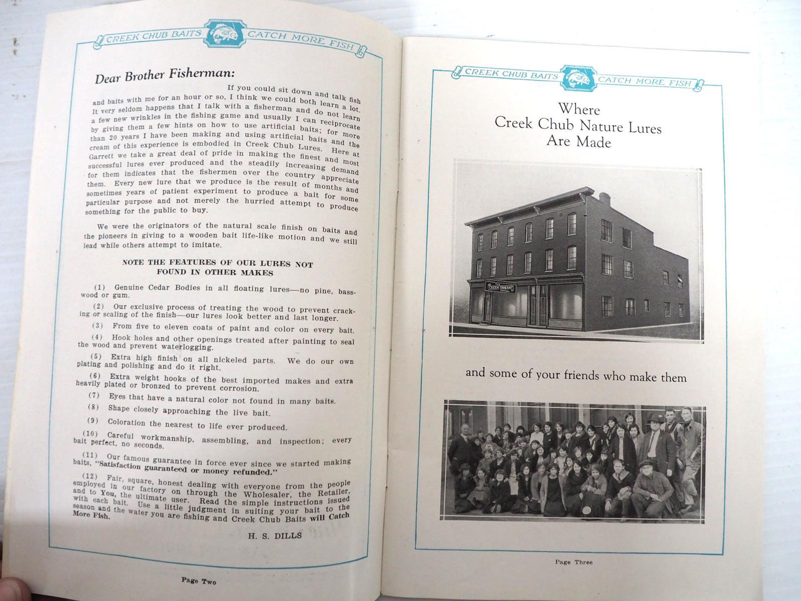 1927 Creek Chub Bait Co. catalog