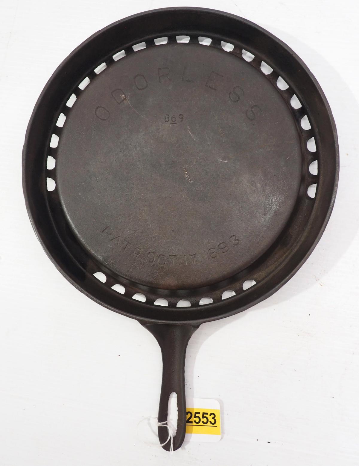 Odorless cast iron No.869 Skillet?