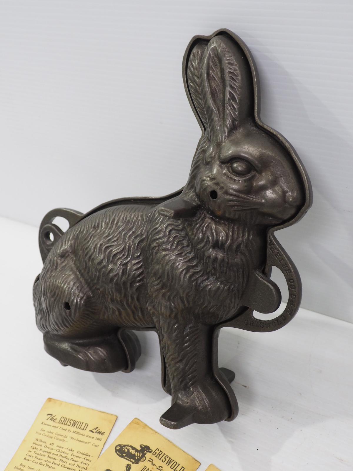 Griswold cast iron Rabbit cake mold