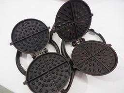 (2) Cast iron waffle irons