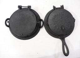 (2) Cast iron waffle irons