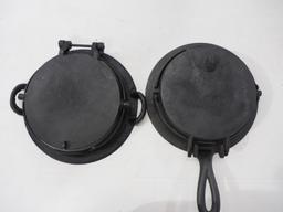 (2) Cast iron waffle irons