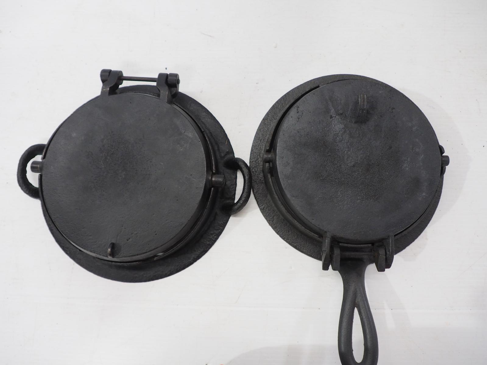 (2) Cast iron waffle irons