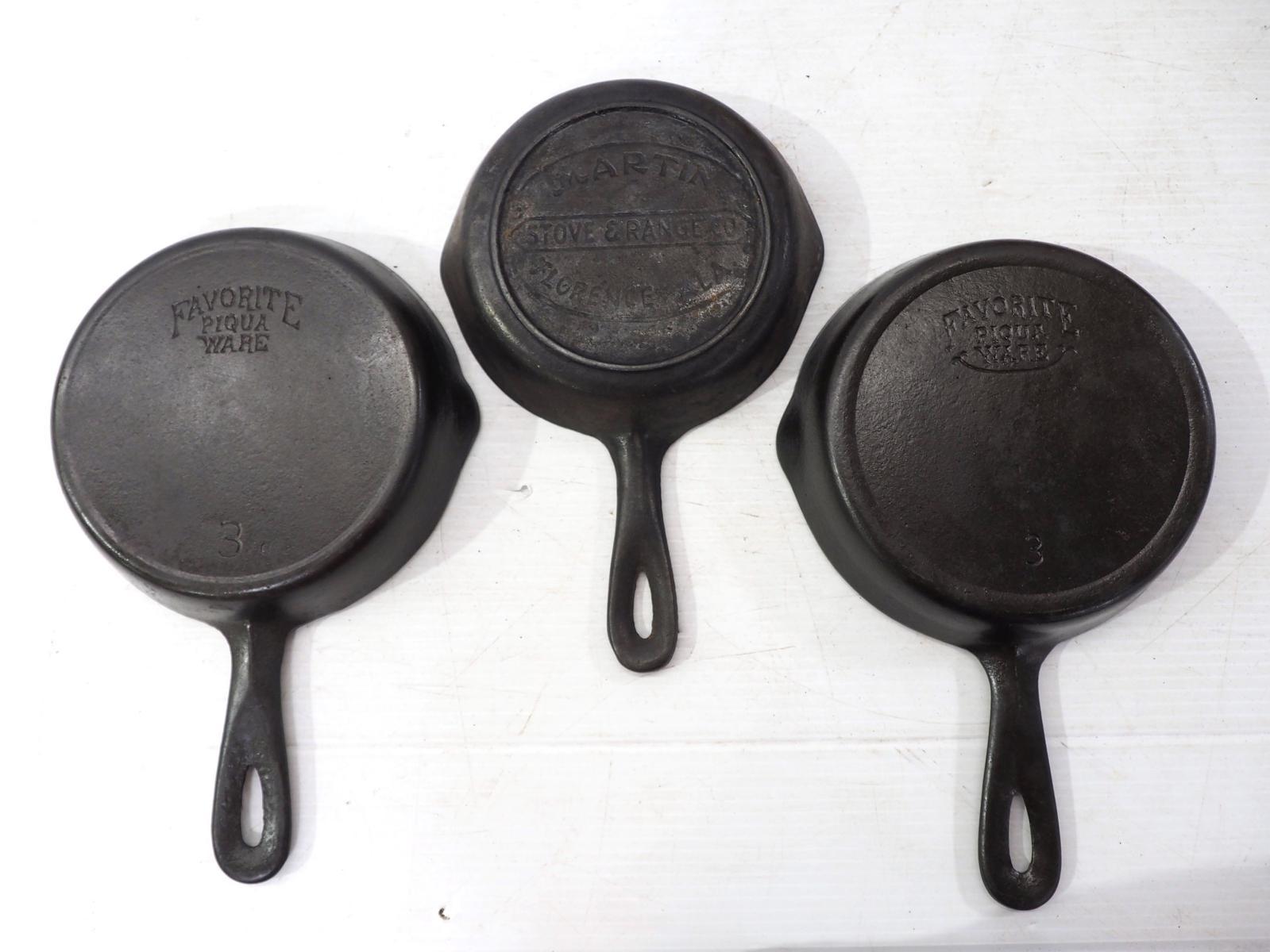 (3) Cast iron skillets