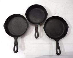 (3) Cast iron skillets