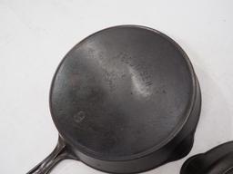 (2) Cast iron skillets