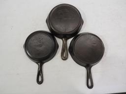 (3) Cast iron skillets