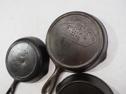 (3) Cast iron skillets