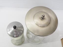 (2) Soda fountain display jars