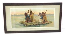 Chromolithograph Anheuser Busch print