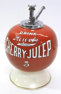 Howels Cherry Julep syrup dispenser