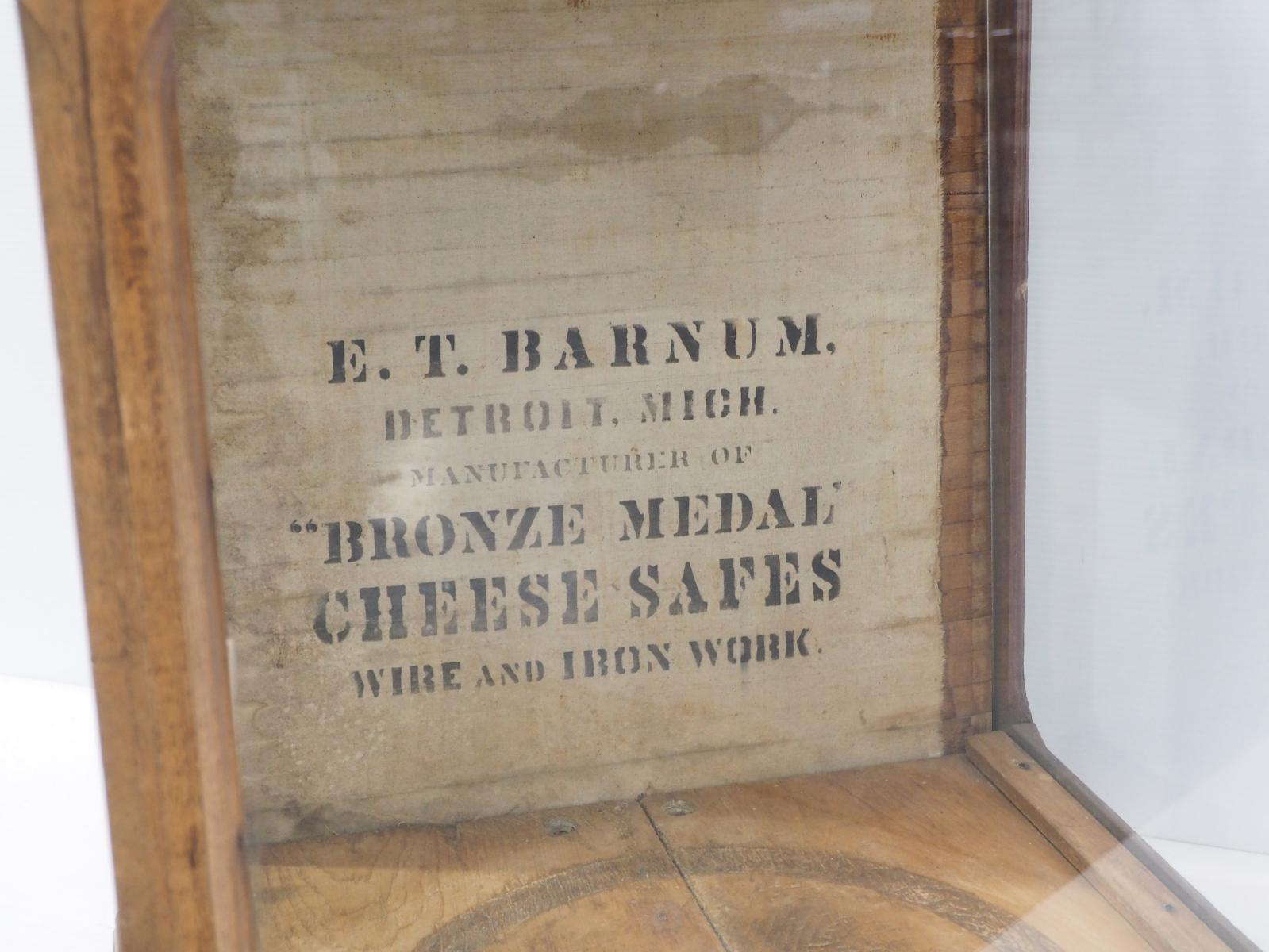 E.T. Barnum cheese display case
