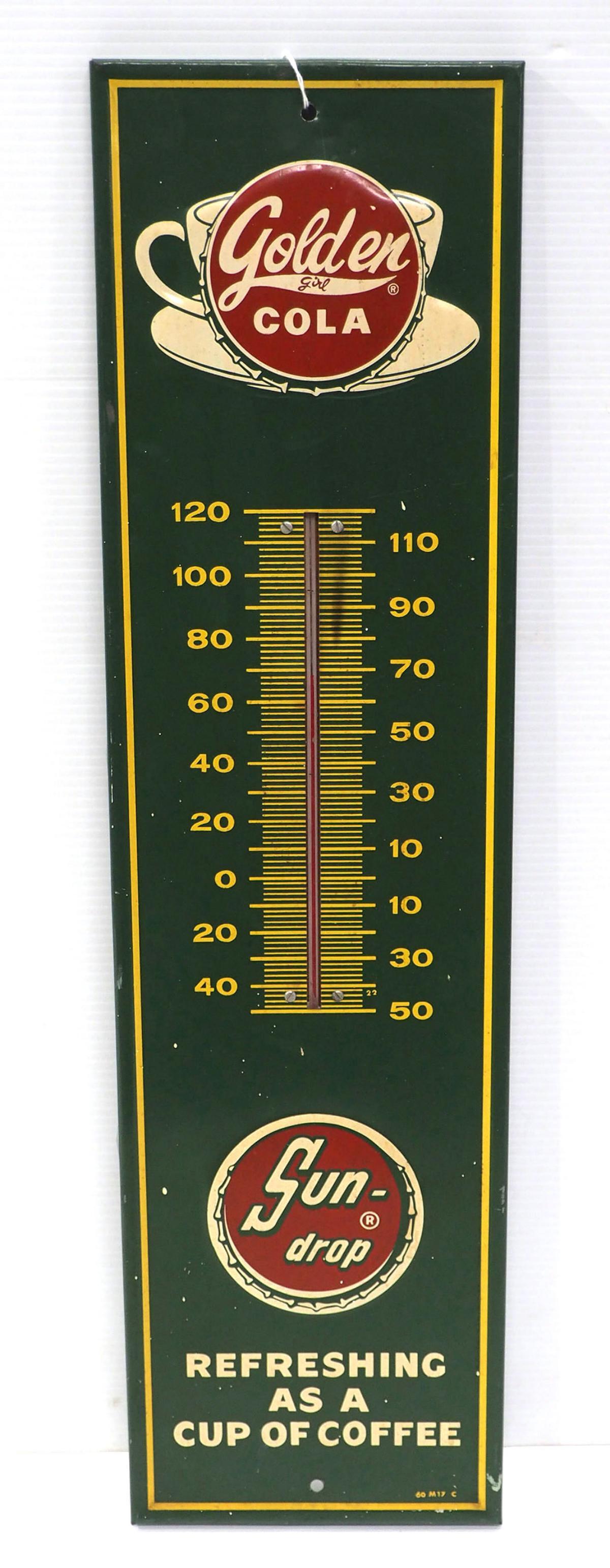 Golden Cola Sundrop thermometer