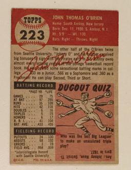 1953 Topps #223 – John Obrien