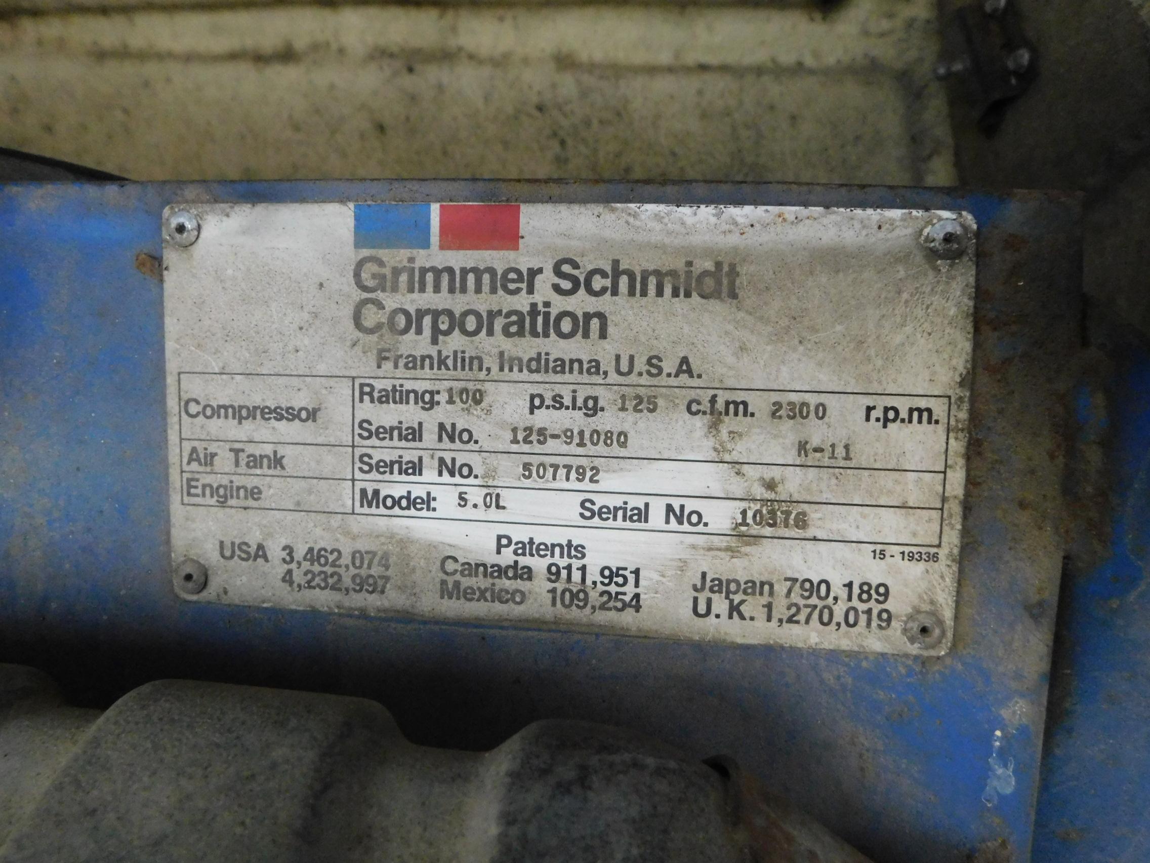 GRIMMER SCHMIDT PULL TYPE AIR COMPRESSOR