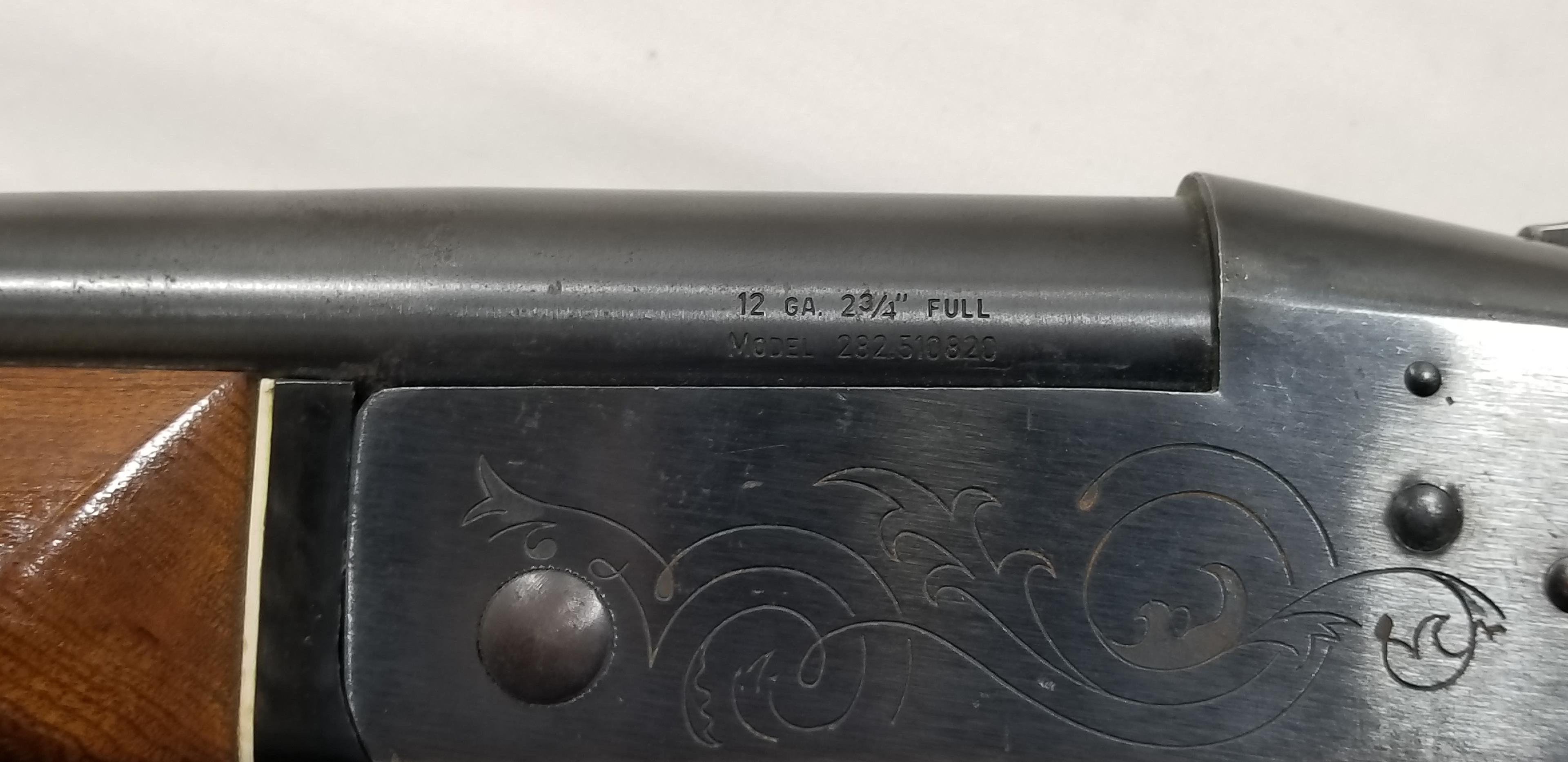 SEARS MODEL 282 SINGLE SHOT 12GA SHOTGUN