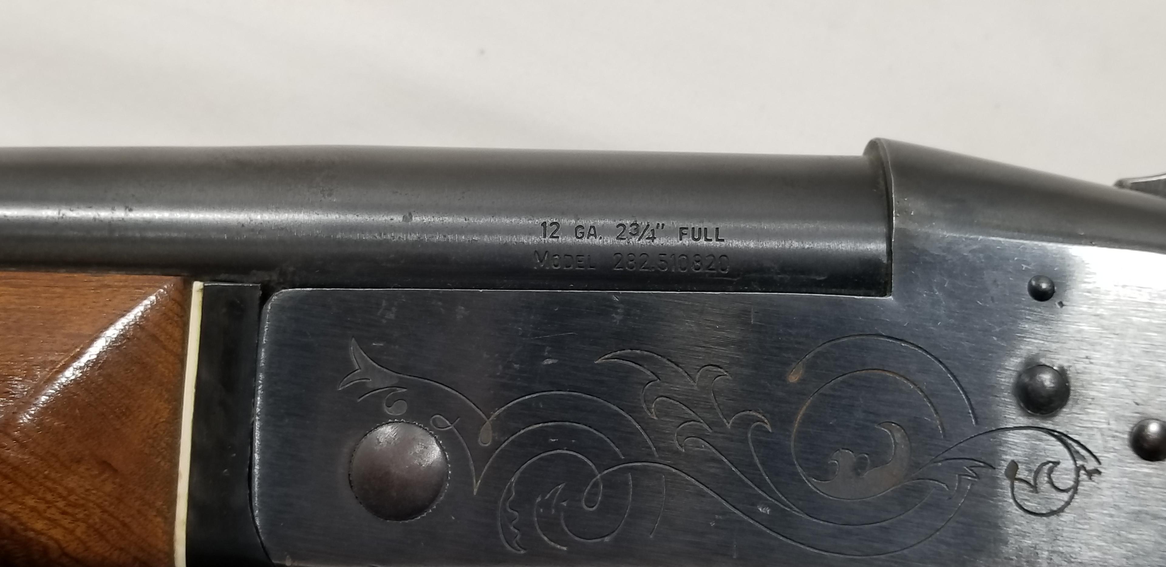 SEARS MODEL 282 SINGLE SHOT 12GA SHOTGUN