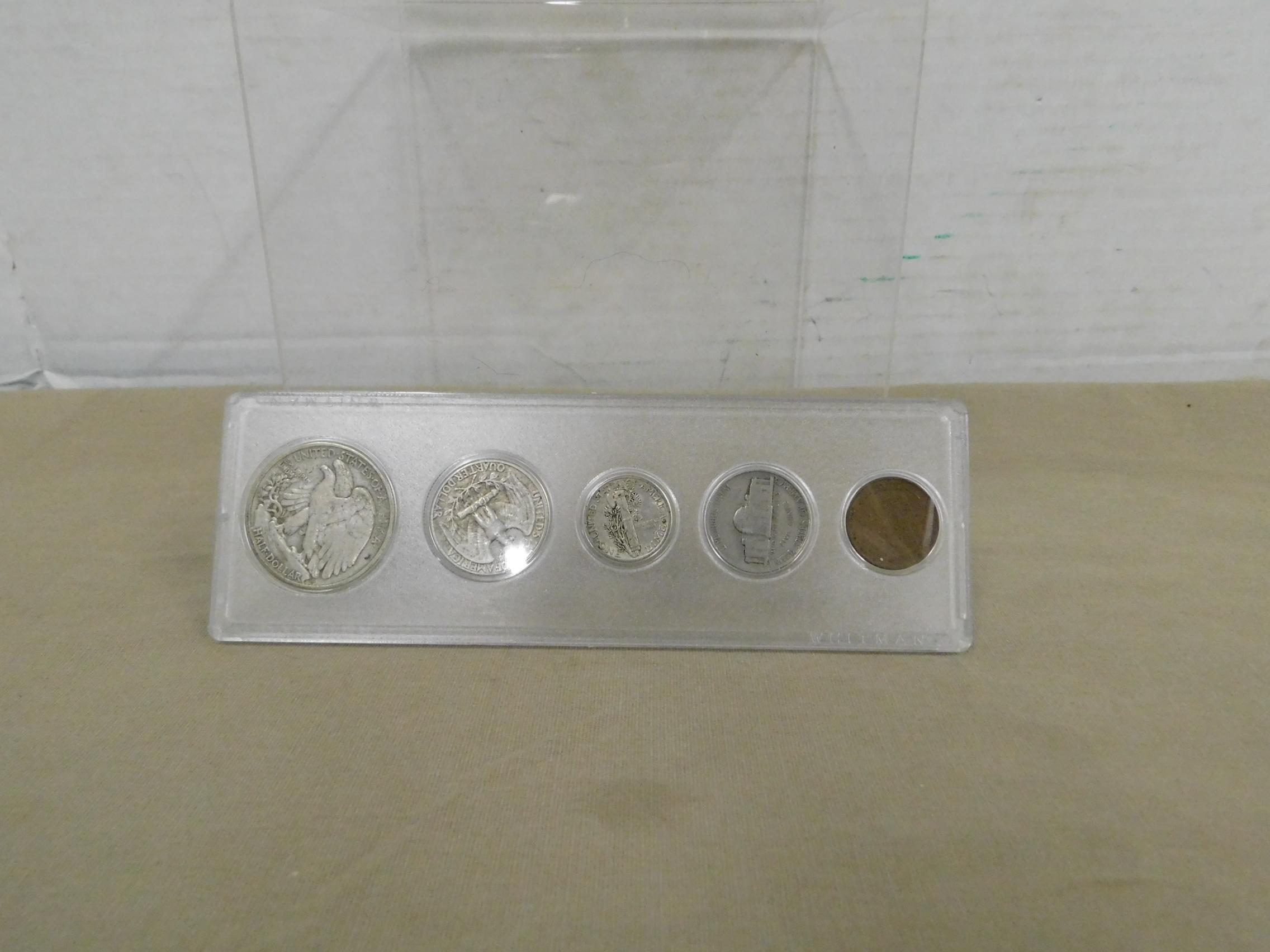 1939 COIN SET IN PLASTIC DISPLAY