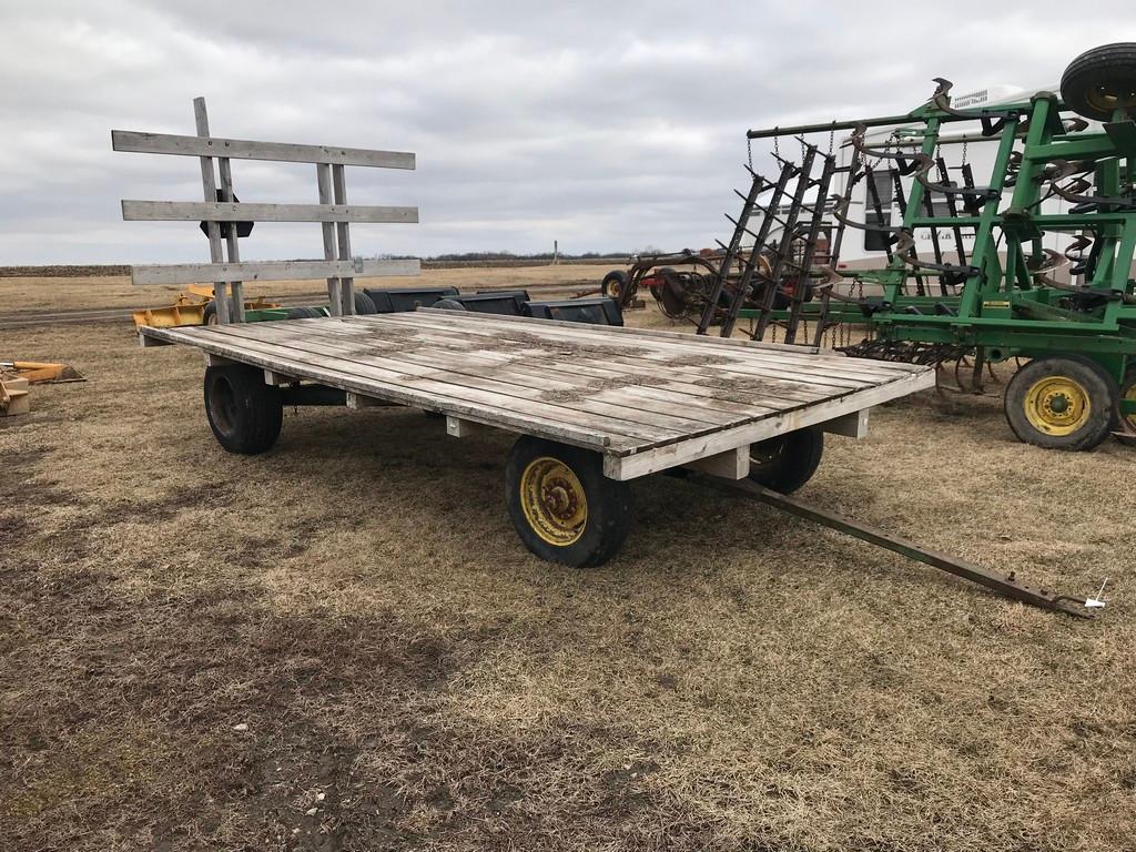 8X16 HAYRACK ON JOHN DEERE GEAR