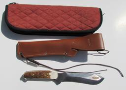 PUMA NEW WHITE HUNTER 118375 STAG w SHEATH UNUSED