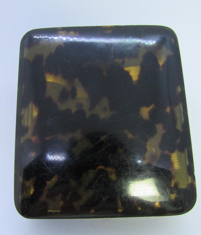 TORTOISE SHELL CIGARETTE CASE CARD HOLDER C1900