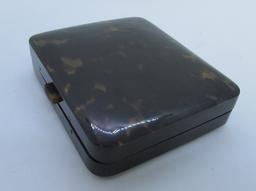TORTOISE SHELL CIGARETTE CASE CARD HOLDER C1900