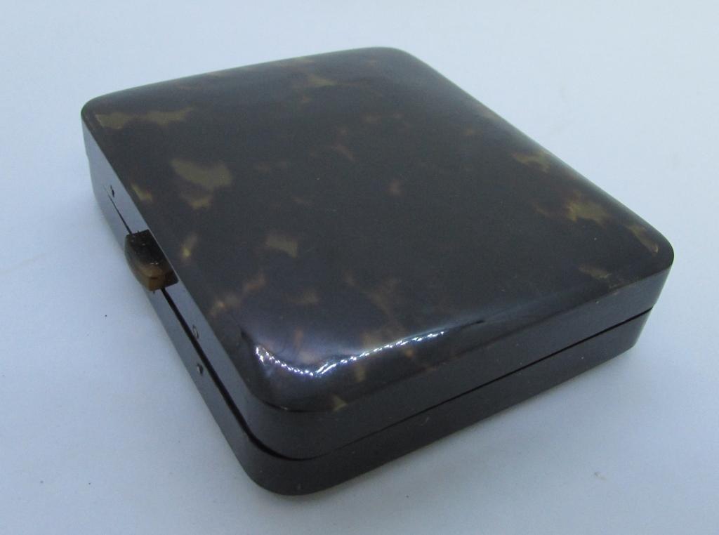 TORTOISE SHELL CIGARETTE CASE CARD HOLDER C1900