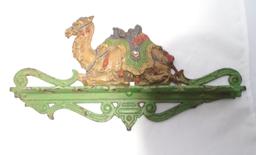 ANTIQUE SHRINERS CAMEL PIPE CUE HOLDER RACK 1920'S