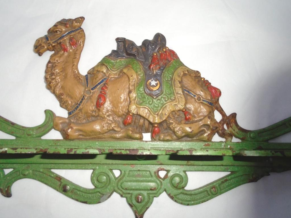 ANTIQUE SHRINERS CAMEL PIPE CUE HOLDER RACK 1920'S
