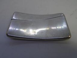 CURVED CARD CASE STERLING SILVER WEBSTER HALLMARK