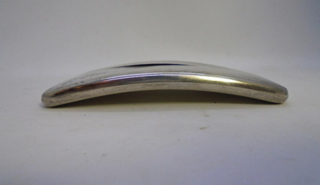 CURVED CARD CASE STERLING SILVER WEBSTER HALLMARK