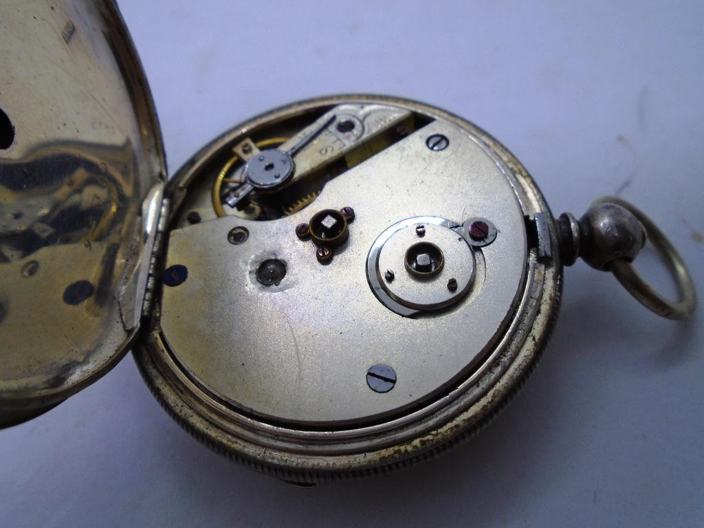 L KARRALLI POCKET WATCH STERLING KEY WIND KEY SET
