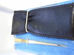 SOLID 14K GOLD TOOTHPICK WITH CASE TOOTH PICK