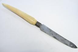 V R MARTIN HALL SHEFFIELD ANTIQUE KNIFE FOSSIL