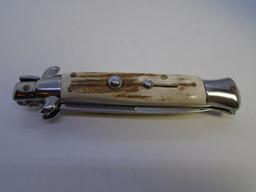 STAG AUTOMATIC SWITCHBLADE STILETTO POCKET KNIFE