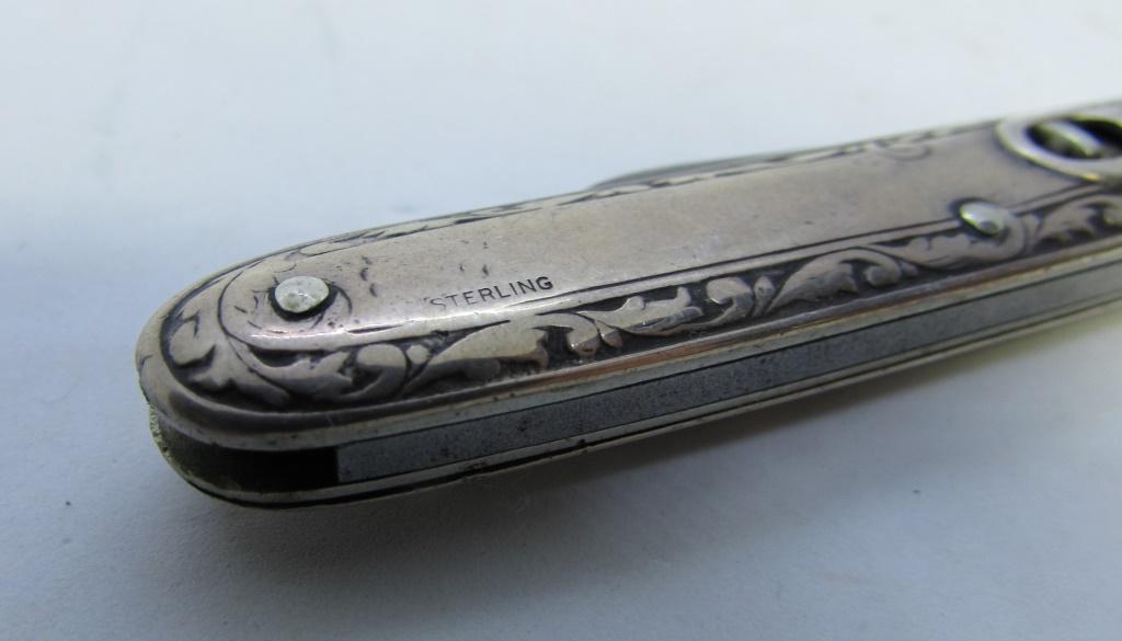 SCHRADE STERLING SILVER SWITCHBLADE POCKET KNIFE