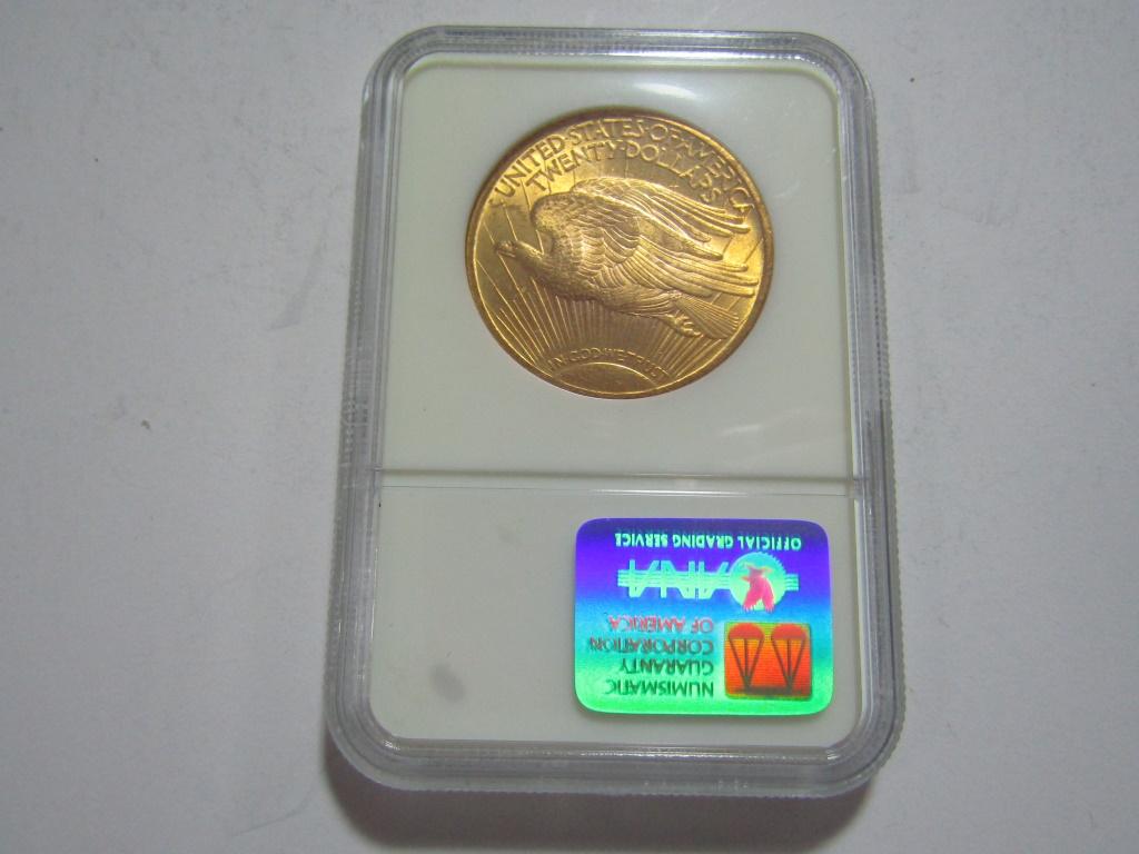 1922 SAINT GAUDENS 20 DOLLAR GOLD COIN MS63