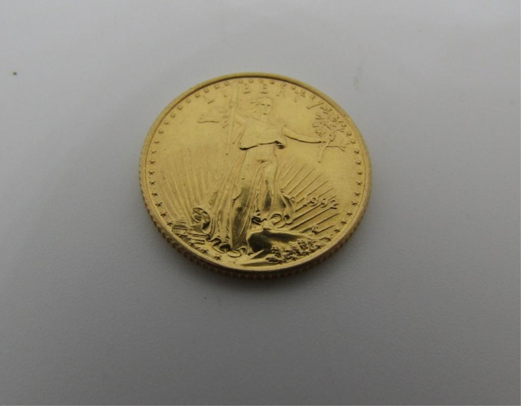 1992 US GOLD 5 DOLLAR COIN EAGLE