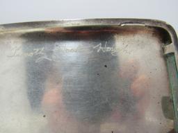 VICTORIAN ANTIQUE SCROLL 950 SILVER CIGARETTE CASE
