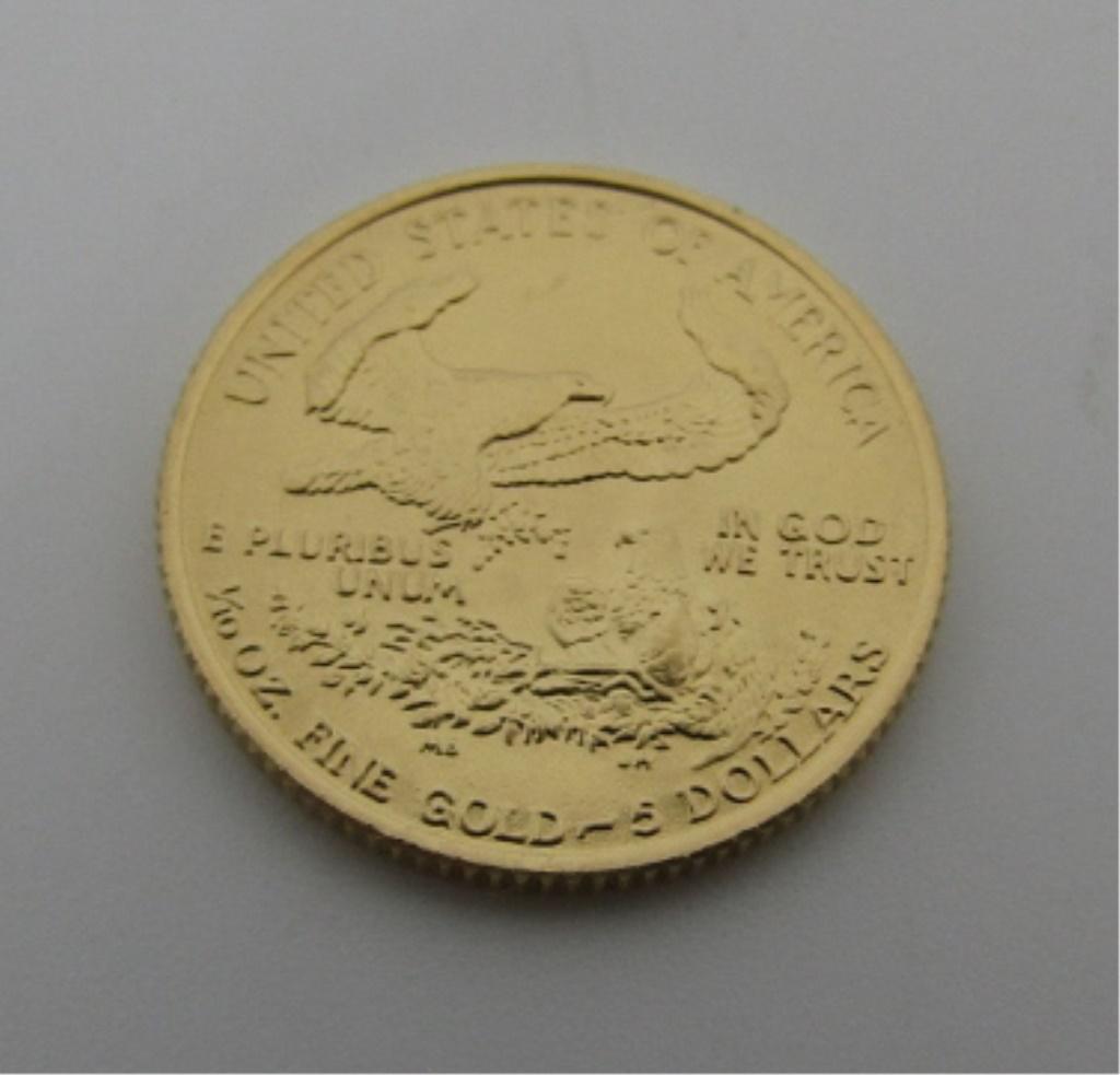 1986 US 5 DOLLAR GOLD COIN ROMAN NUMERALS