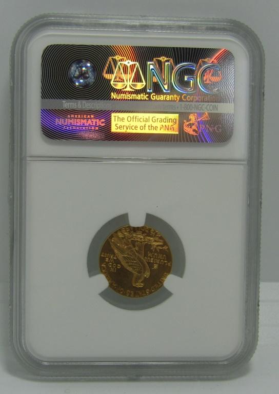 1913 GOLD 2 1/2 DOLLAR INDIAN US COIN NGC
