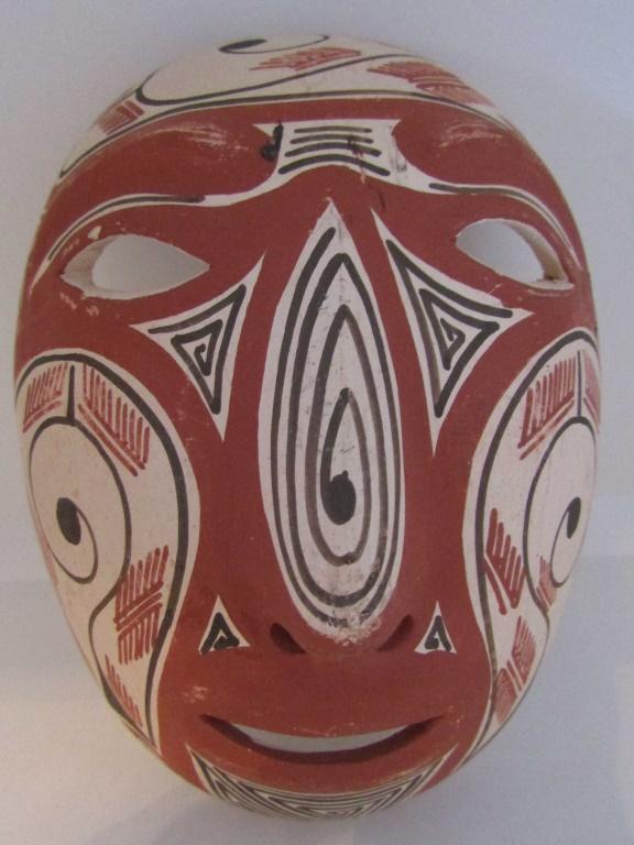 QUIBOR LARA VENEZUELA POTTERY MASK RED CLAY