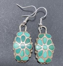 DISHTA ZUNI STERLING TURQUOISE EARRINGS