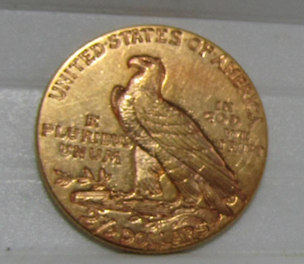 1915 US 2 1/2 DOLLAR US GOLD INDIAN COIN