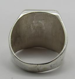 ALASKA SOLID GOLD NUGGET RING STERLING SILVER