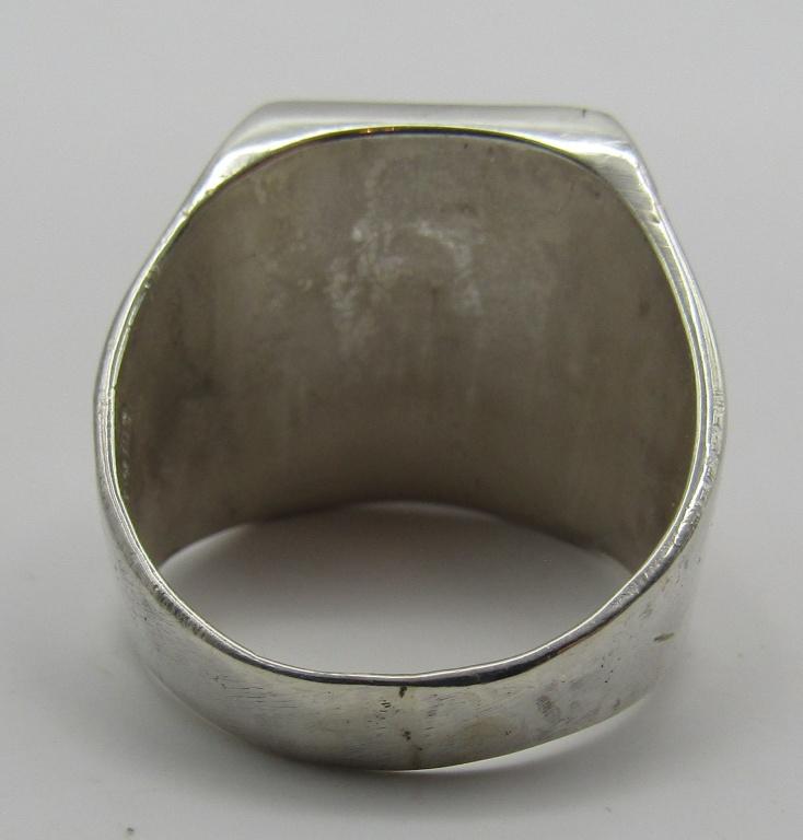 ALASKA SOLID GOLD NUGGET RING STERLING SILVER