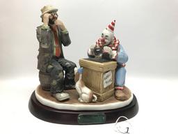"Misfortune?" 9.5"T.Clowns Figurine From The Emmett Kelly, Jr. Signature Collection By Flambro
